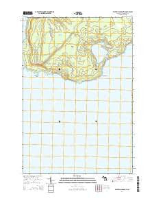 Beaver Island South Michigan Historical topographic map, 1:24000 scale, 7.5 X 7.5 Minute, Year 2014