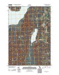 Beaver Lake Michigan Historical topographic map, 1:24000 scale, 7.5 X 7.5 Minute, Year 2011