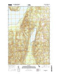 Beaver Lake Michigan Historical topographic map, 1:24000 scale, 7.5 X 7.5 Minute, Year 2014