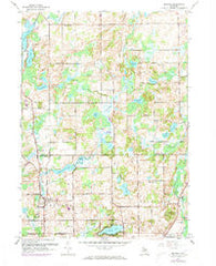 Bedford Michigan Historical topographic map, 1:24000 scale, 7.5 X 7.5 Minute, Year 1961