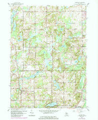 Bedford Michigan Historical topographic map, 1:24000 scale, 7.5 X 7.5 Minute, Year 1961