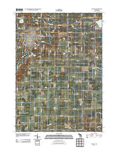 Belding Michigan Historical topographic map, 1:24000 scale, 7.5 X 7.5 Minute, Year 2011