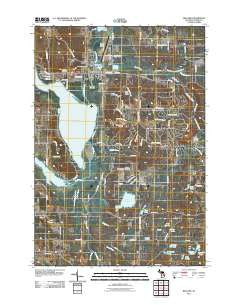Bellaire Michigan Historical topographic map, 1:24000 scale, 7.5 X 7.5 Minute, Year 2011