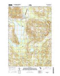Bellaire Michigan Historical topographic map, 1:24000 scale, 7.5 X 7.5 Minute, Year 2014