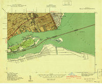 Belle Isle Michigan Historical topographic map, 1:24000 scale, 7.5 X 7.5 Minute, Year 1938