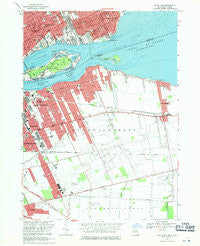 Belle Isle Michigan Historical topographic map, 1:24000 scale, 7.5 X 7.5 Minute, Year 1968