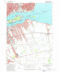 Belle Isle Michigan Historical topographic map, 1:24000 scale, 7.5 X 7.5 Minute, Year 1968