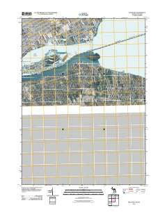 Belle Isle Michigan Historical topographic map, 1:24000 scale, 7.5 X 7.5 Minute, Year 2011