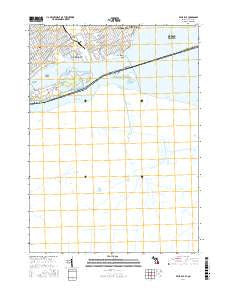 Belle Isle Michigan Current topographic map, 1:24000 scale, 7.5 X 7.5 Minute, Year 2017