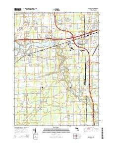 Belleville Michigan Historical topographic map, 1:24000 scale, 7.5 X 7.5 Minute, Year 2014