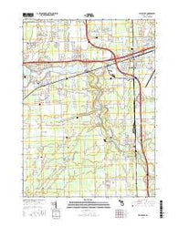 Belleville Michigan Current topographic map, 1:24000 scale, 7.5 X 7.5 Minute, Year 2017