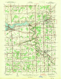 Belleville Michigan Historical topographic map, 1:24000 scale, 7.5 X 7.5 Minute, Year 1942