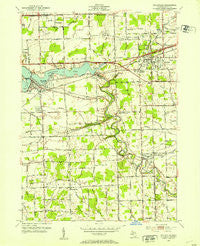 Belleville Michigan Historical topographic map, 1:24000 scale, 7.5 X 7.5 Minute, Year 1952