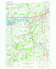 Belleville Michigan Historical topographic map, 1:24000 scale, 7.5 X 7.5 Minute, Year 1967