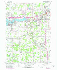 Belleville Michigan Historical topographic map, 1:24000 scale, 7.5 X 7.5 Minute, Year 1967