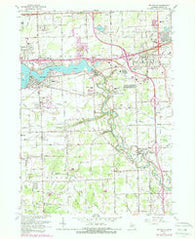 Belleville Michigan Historical topographic map, 1:24000 scale, 7.5 X 7.5 Minute, Year 1967