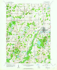 Bellevue Michigan Historical topographic map, 1:24000 scale, 7.5 X 7.5 Minute, Year 1961