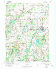 Bellevue Michigan Historical topographic map, 1:24000 scale, 7.5 X 7.5 Minute, Year 1961