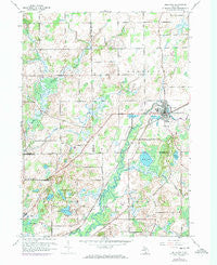 Bellevue Michigan Historical topographic map, 1:24000 scale, 7.5 X 7.5 Minute, Year 1961