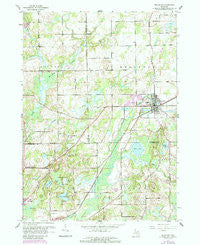 Bellevue Michigan Historical topographic map, 1:24000 scale, 7.5 X 7.5 Minute, Year 1961