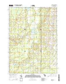 Bentley Michigan Historical topographic map, 1:24000 scale, 7.5 X 7.5 Minute, Year 2014