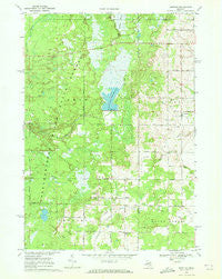 Bentley Michigan Historical topographic map, 1:24000 scale, 7.5 X 7.5 Minute, Year 1969