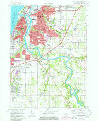 Benton Harbor Michigan Historical topographic map, 1:24000 scale, 7.5 X 7.5 Minute, Year 1970