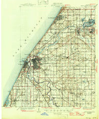 Benton Harbor Michigan Historical topographic map, 1:62500 scale, 15 X 15 Minute, Year 1930