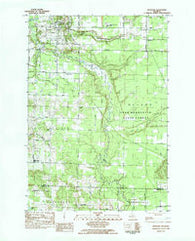 Benzonia Michigan Historical topographic map, 1:24000 scale, 7.5 X 7.5 Minute, Year 1983