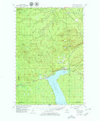 Bergland Michigan Historical topographic map, 1:62500 scale, 15 X 15 Minute, Year 1956