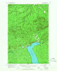Bergland Michigan Historical topographic map, 1:62500 scale, 15 X 15 Minute, Year 1956