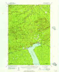 Bergland Michigan Historical topographic map, 1:62500 scale, 15 X 15 Minute, Year 1956