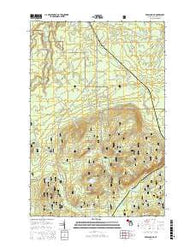 Bergland NE Michigan Current topographic map, 1:24000 scale, 7.5 X 7.5 Minute, Year 2017