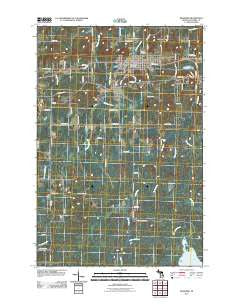 Bessemer Michigan Historical topographic map, 1:24000 scale, 7.5 X 7.5 Minute, Year 2011