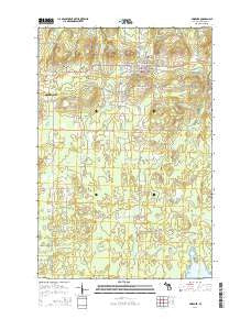 Bessemer Michigan Historical topographic map, 1:24000 scale, 7.5 X 7.5 Minute, Year 2014