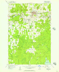 Bessemer Michigan Historical topographic map, 1:24000 scale, 7.5 X 7.5 Minute, Year 1955