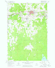 Bessemer Michigan Historical topographic map, 1:24000 scale, 7.5 X 7.5 Minute, Year 1955