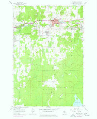 Bessemer Michigan Historical topographic map, 1:24000 scale, 7.5 X 7.5 Minute, Year 1955