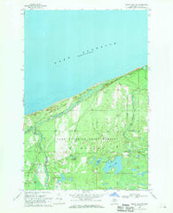Betsy Lake NW Michigan Historical topographic map, 1:24000 scale, 7.5 X 7.5 Minute, Year 1968