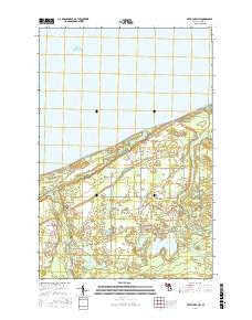 Betsy Lake NW Michigan Current topographic map, 1:24000 scale, 7.5 X 7.5 Minute, Year 2017
