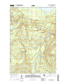 Betsy Lake South Michigan Historical topographic map, 1:24000 scale, 7.5 X 7.5 Minute, Year 2014