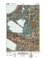 Beulah Michigan Historical topographic map, 1:24000 scale, 7.5 X 7.5 Minute, Year 2011
