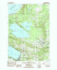Beulah Michigan Historical topographic map, 1:25000 scale, 7.5 X 7.5 Minute, Year 1983