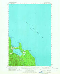 Big Bay Michigan Historical topographic map, 1:62500 scale, 15 X 15 Minute, Year 1954