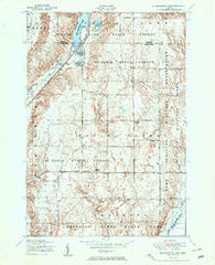 Big Bradford Lake Michigan Historical topographic map, 1:24000 scale, 7.5 X 7.5 Minute, Year 1951