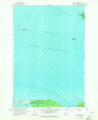 Big Stone Bay Michigan Historical topographic map, 1:24000 scale, 7.5 X 7.5 Minute, Year 1964