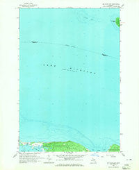 Big Stone Bay Michigan Historical topographic map, 1:24000 scale, 7.5 X 7.5 Minute, Year 1964