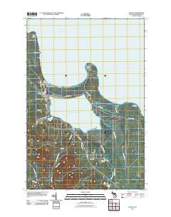 Big Bay Michigan Historical topographic map, 1:24000 scale, 7.5 X 7.5 Minute, Year 2011