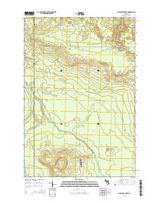 Big Beaver Creek Michigan Historical topographic map, 1:24000 scale, 7.5 X 7.5 Minute, Year 2014