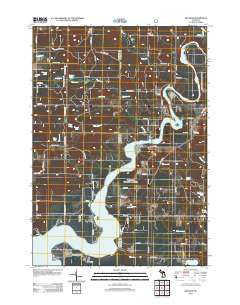 Big Bend Michigan Historical topographic map, 1:24000 scale, 7.5 X 7.5 Minute, Year 2012